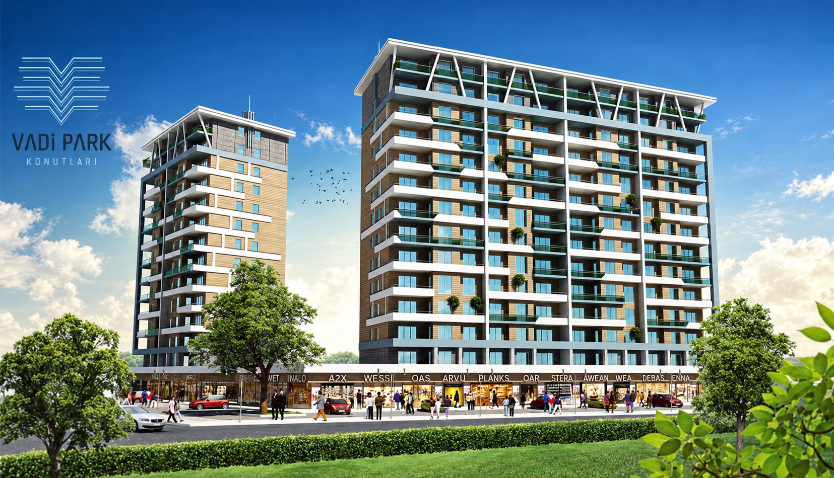 Vadi Park Konutları proje görselleştirmesi